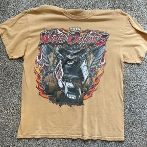 🩷World of Outlaws Tan Graphic Tee